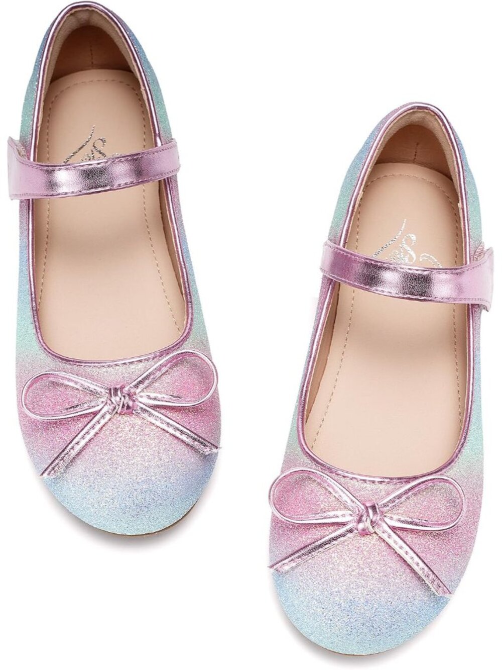 Girls Dress Shoes Mary Jane Flats for Party Flower Girl